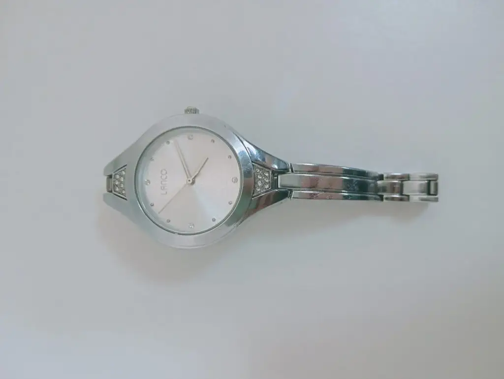 Lanco Sliver Dial Link Chain Watch