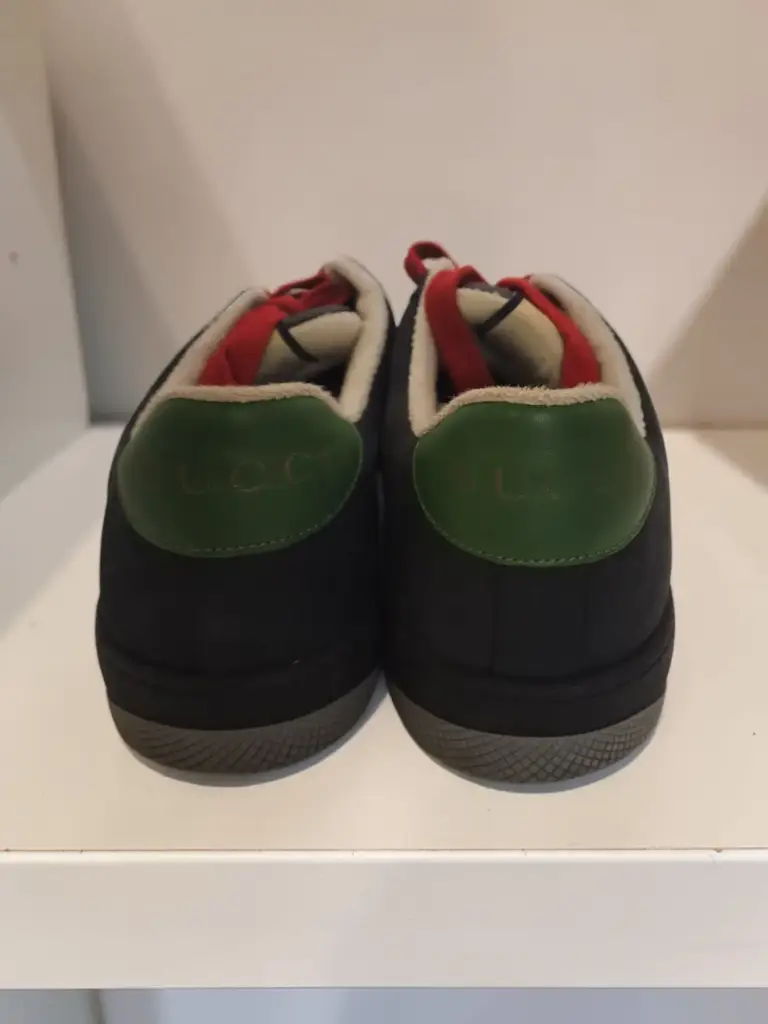 Gucci Mixed Material Web Screener - Size UK 8 Sneakers - View 2
