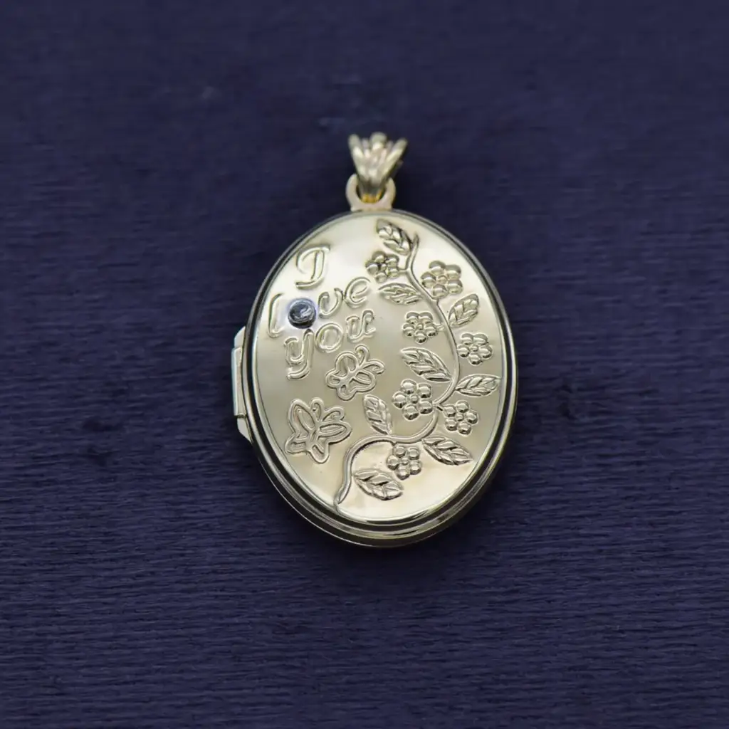 9ct Yellow Gold Locket Pendant
