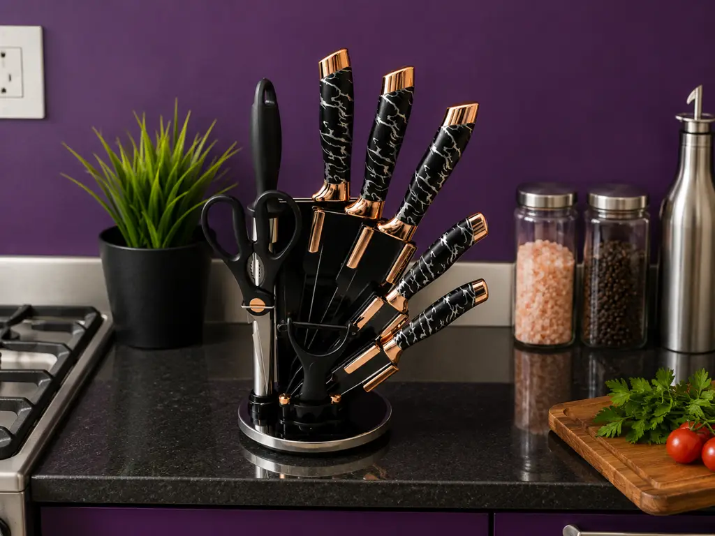 9 Piece Knife Set Pre Owned