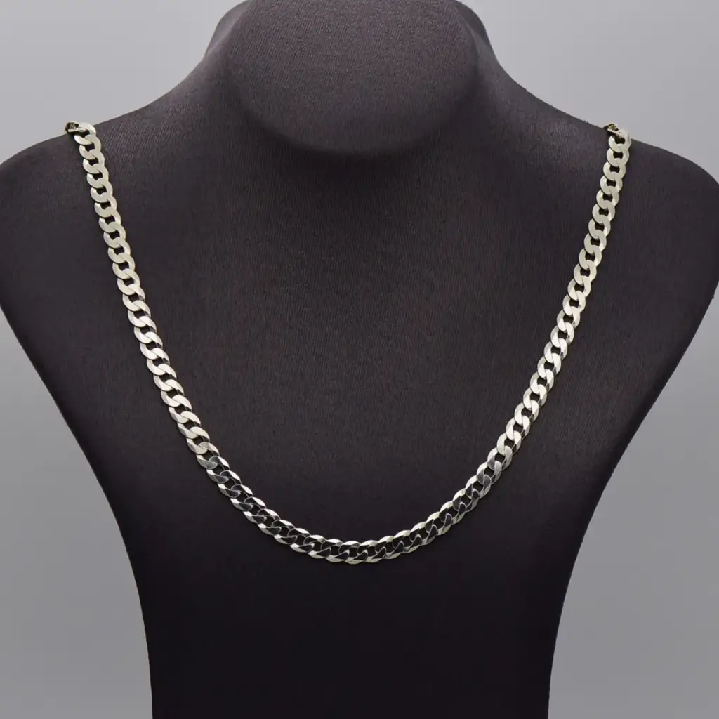 Silver-925 Chain Curb - Link