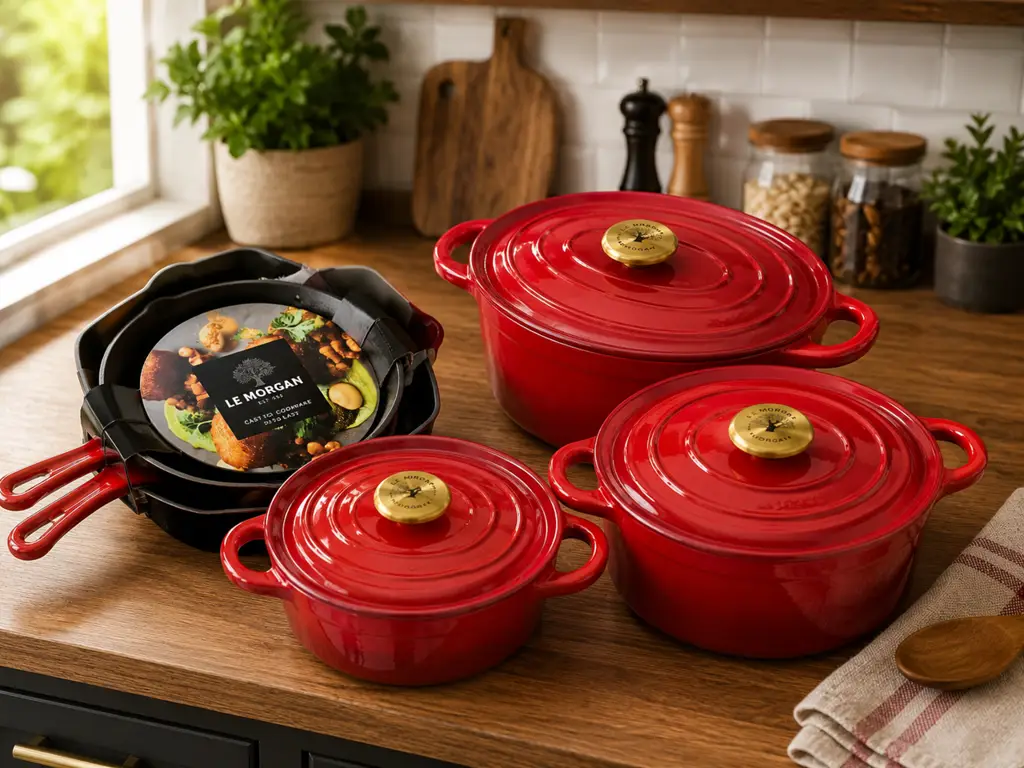 Le Morgan 8 Piece Casserole Set Pre Owned