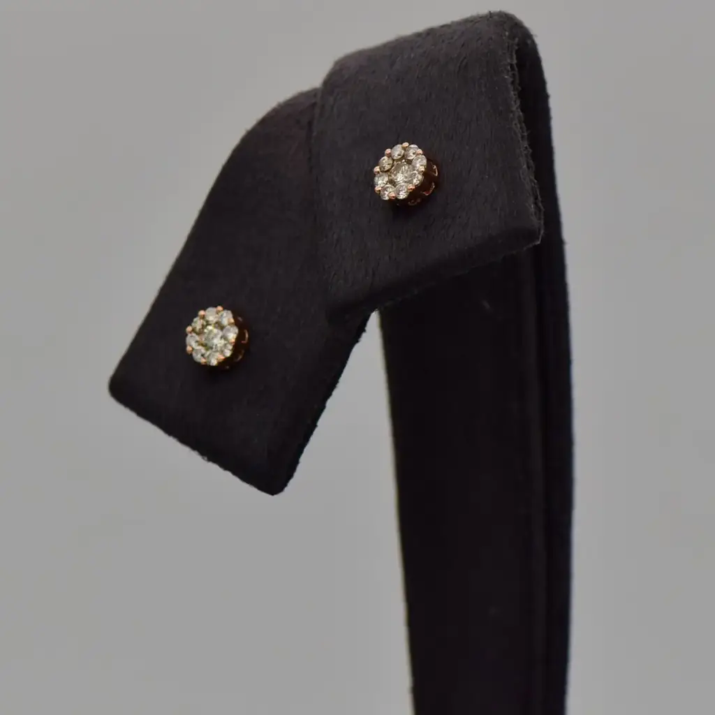9ct Rose Gold Stud Earrings