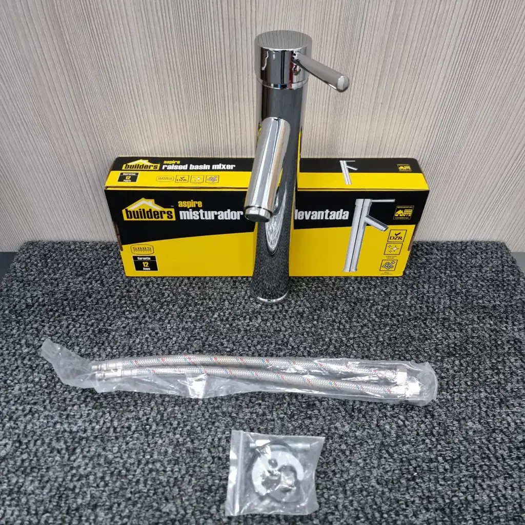 Builders Aspire Raised Basin Mixer - View 2