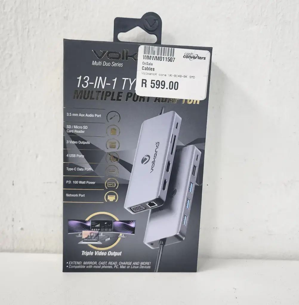 Volkano Core Vk-8148-Bk Multi Duo Series 13-In-1 Hub - View 2
