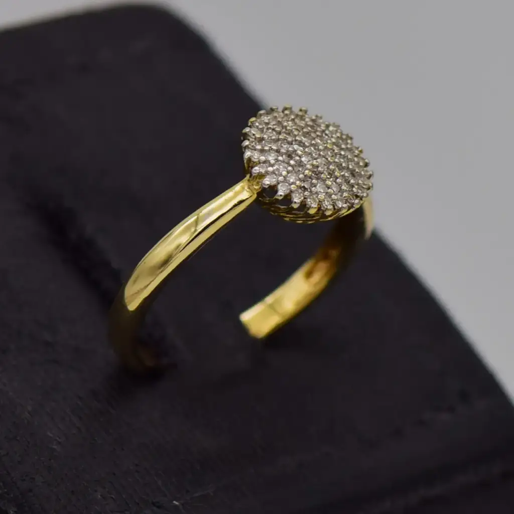 9ct Yellow Gold Dress Ring - View 2