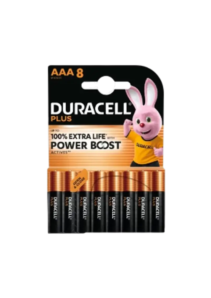 Duracell Mainline Plus Aaa 8 Pack