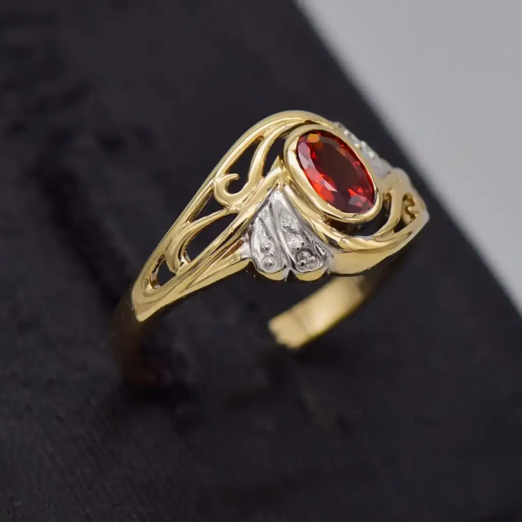 9ct Yellow Gold Dress Ring - View 2