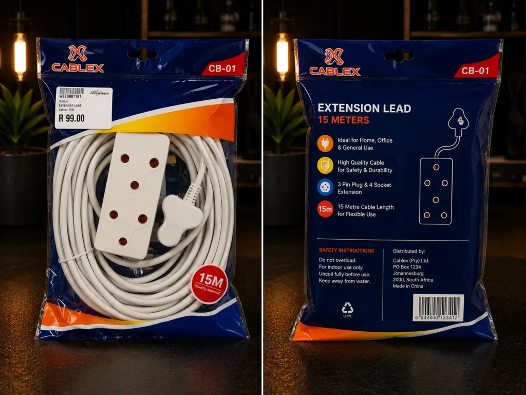 Cablix Extension Lead 15M Brand New