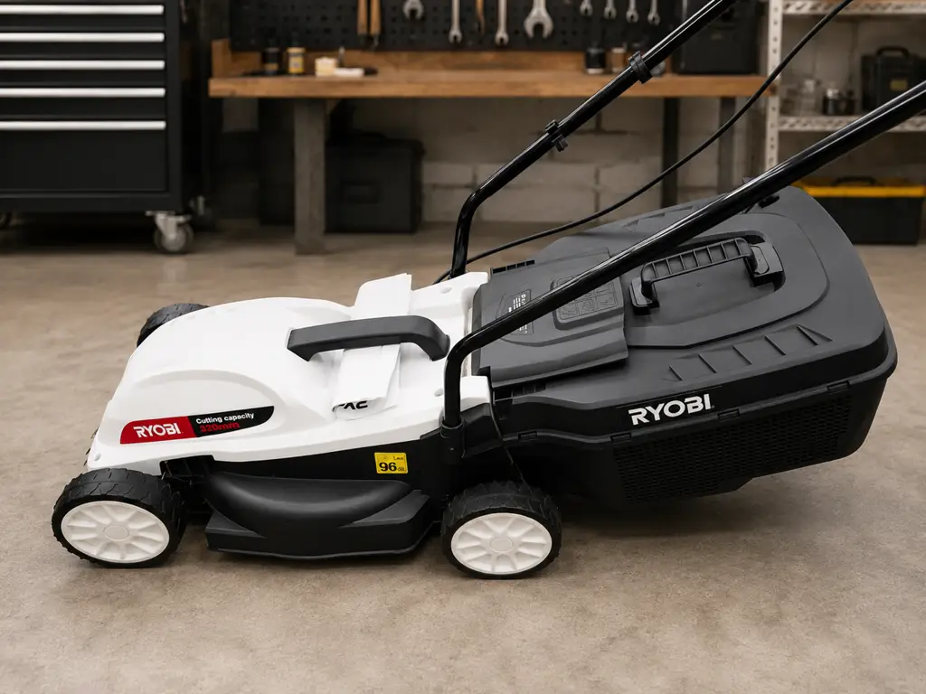 Ryobi 1300W Electric Lawn Mower | 320Mm Cutting Width | Grass Collection Box