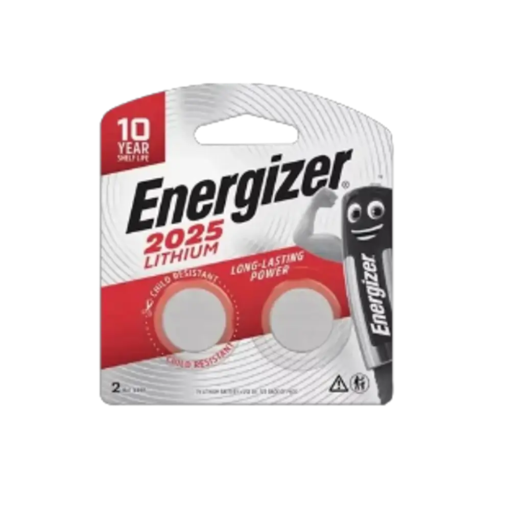 Energizer Cr2025 Lithium Coin Battery 2-Pack