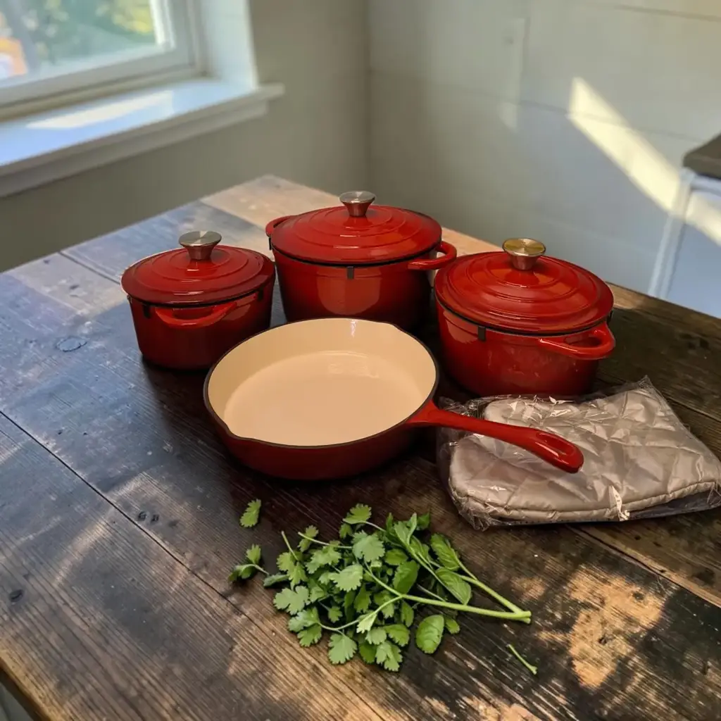 Leopard 7-Piece Cast Iron Cookware Set