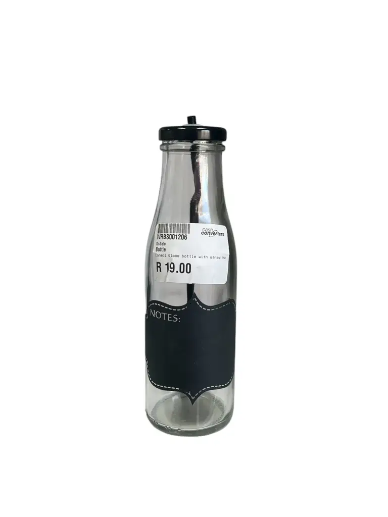 Glass Bottle With Straw
