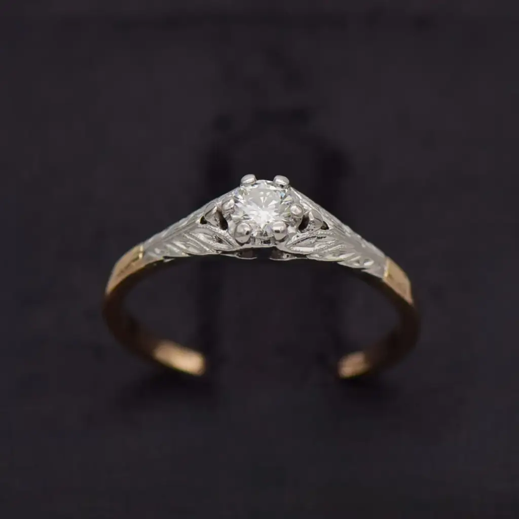 16ct Yellow Gold Engagement Ring