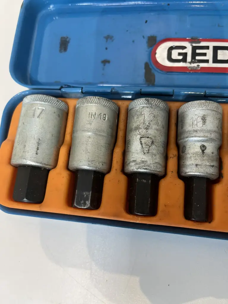 Gedore Screwdriver Set 1/2" 9 Pieces Internal Hexagon 5-17Mm - View 3