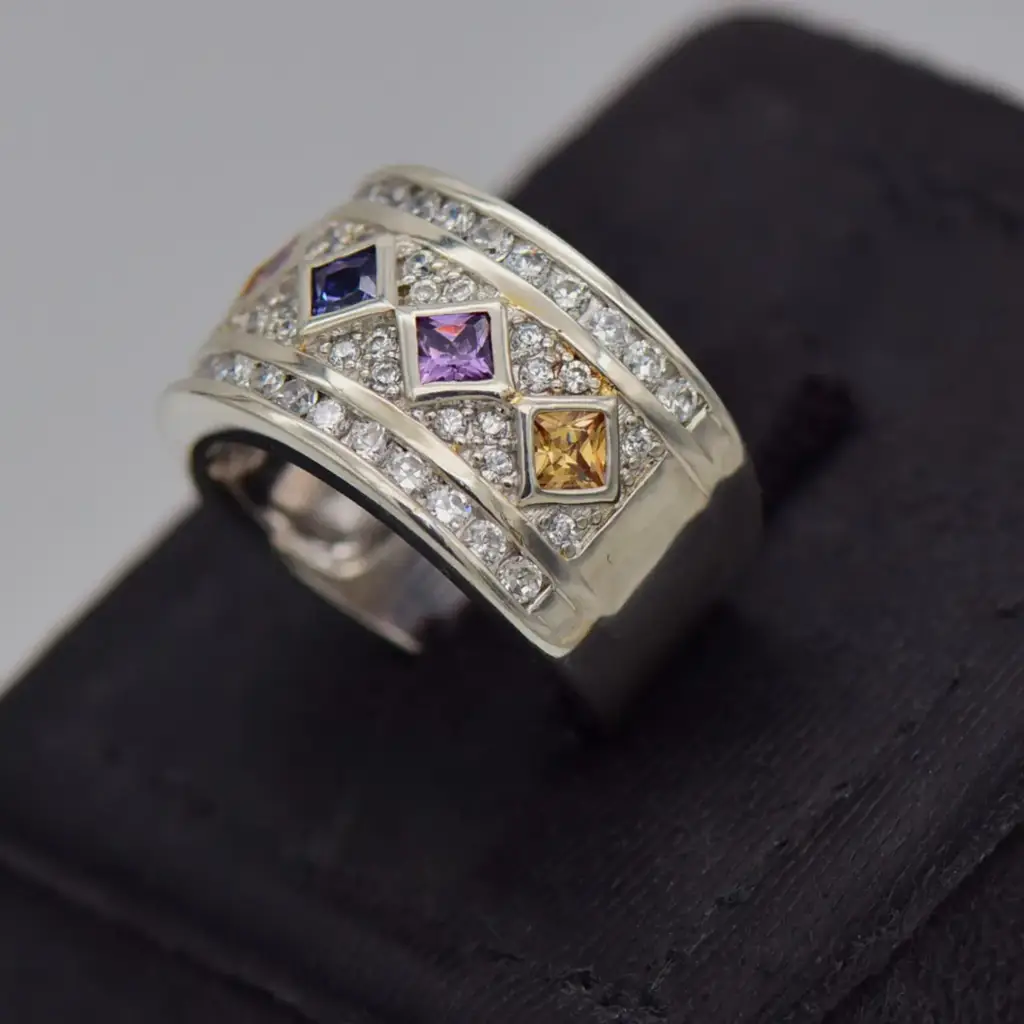 Silver-925 Dress Ring - View 3
