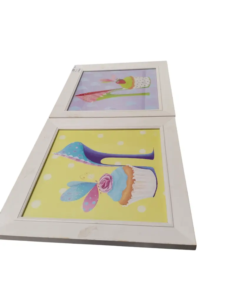White Picture Frame Set Of 2