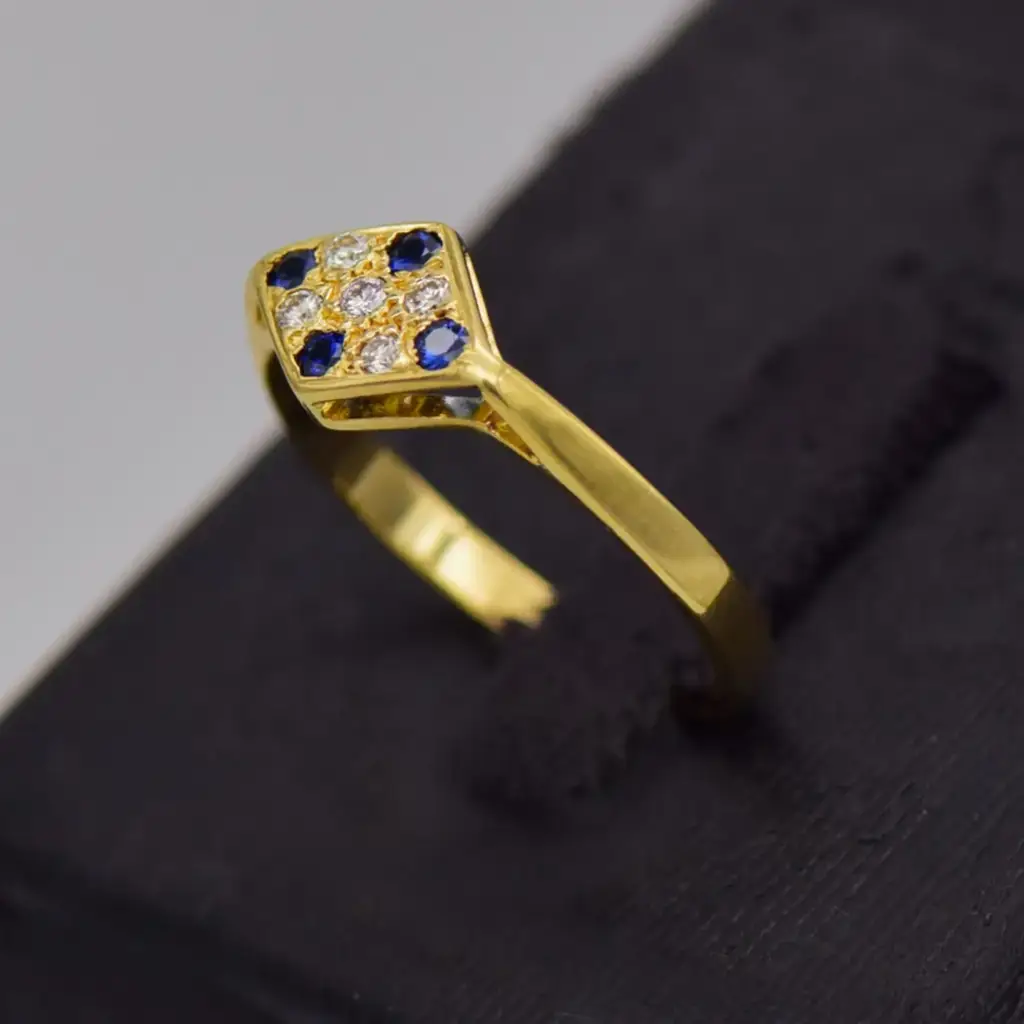 17ct Yellow Gold Dress Ring - View 4