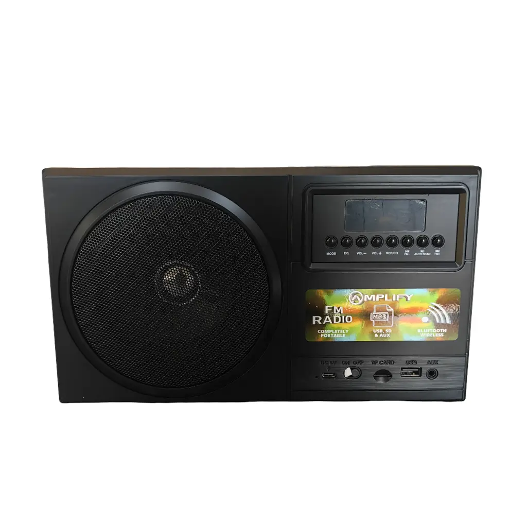Amplify Tuner Series Bluetooth Radio Speaker-Black