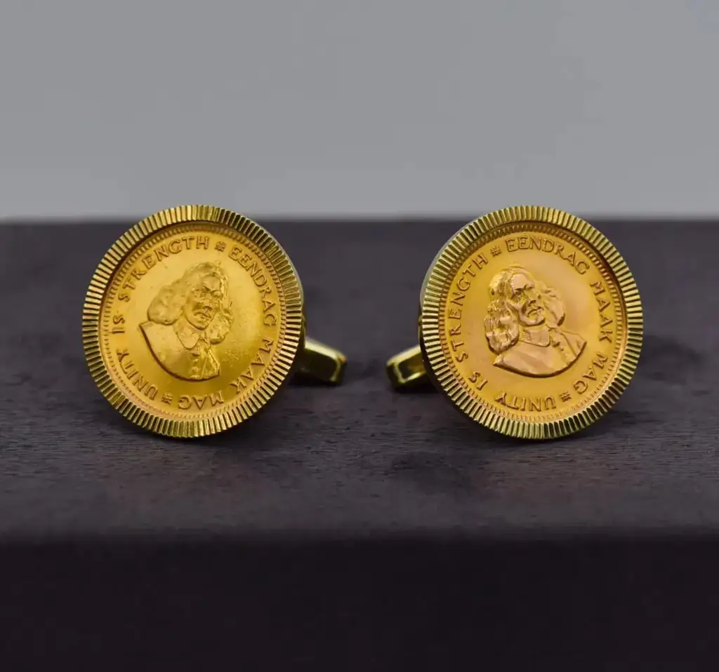 9ct & 22ct Yellow Gold R1 Gold Coin Cufflinks
