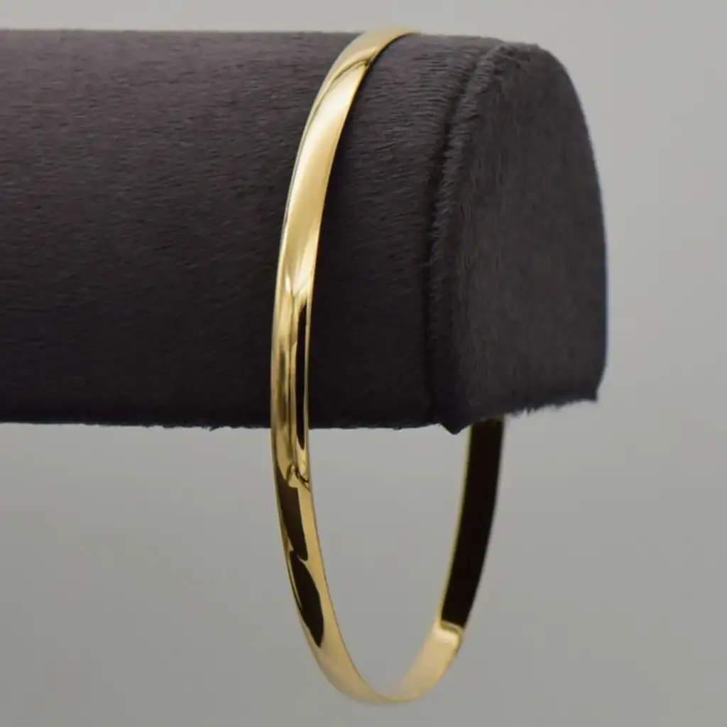 9ct Yellow Gold Bangle Plain