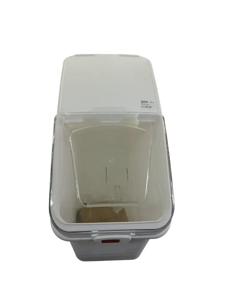 White Mobile Ingredient Bin - View 3