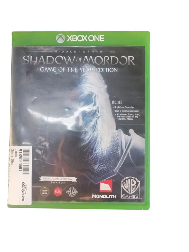 Xbox One Shadow Of Mordor