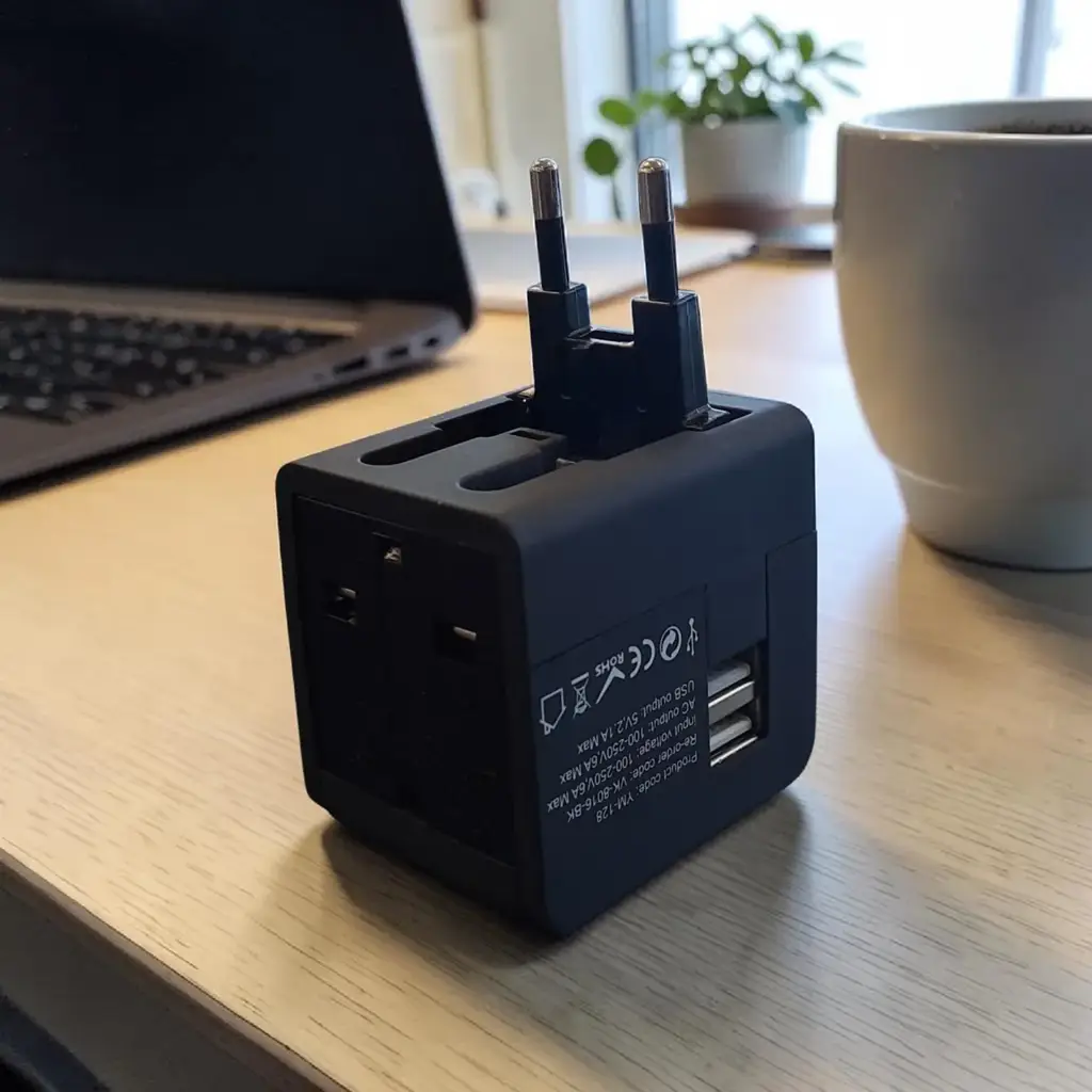 Volkano International Series Travel Adaptor Plug With 2 Usb Ports
