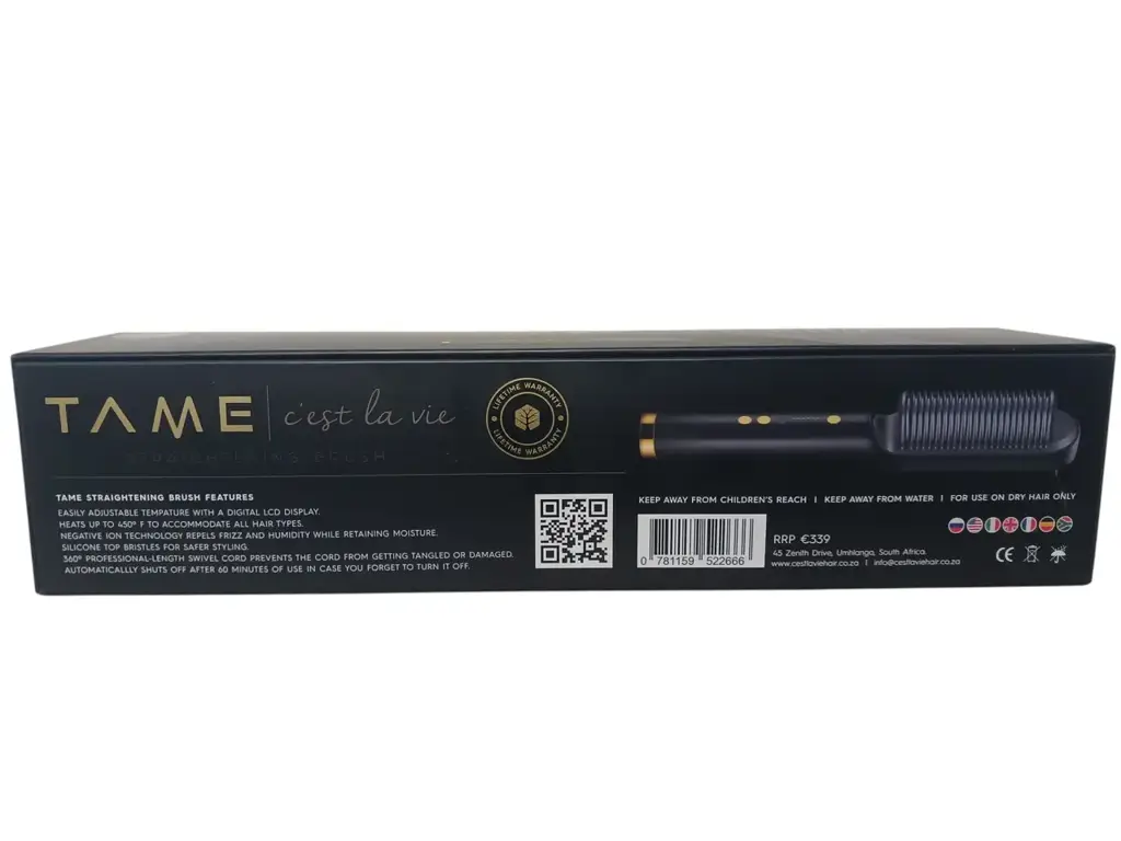 Tame Kd380 Straightening Brush - View 3
