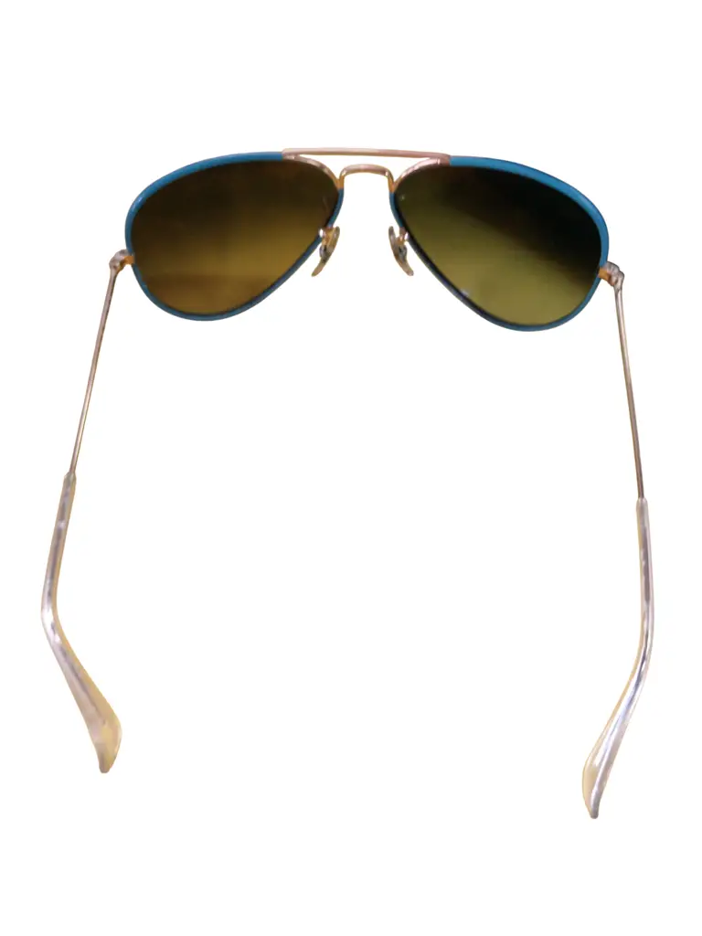 Ray Ban Aviator Sunglasses 58044 Gold Tone With Case - View 3