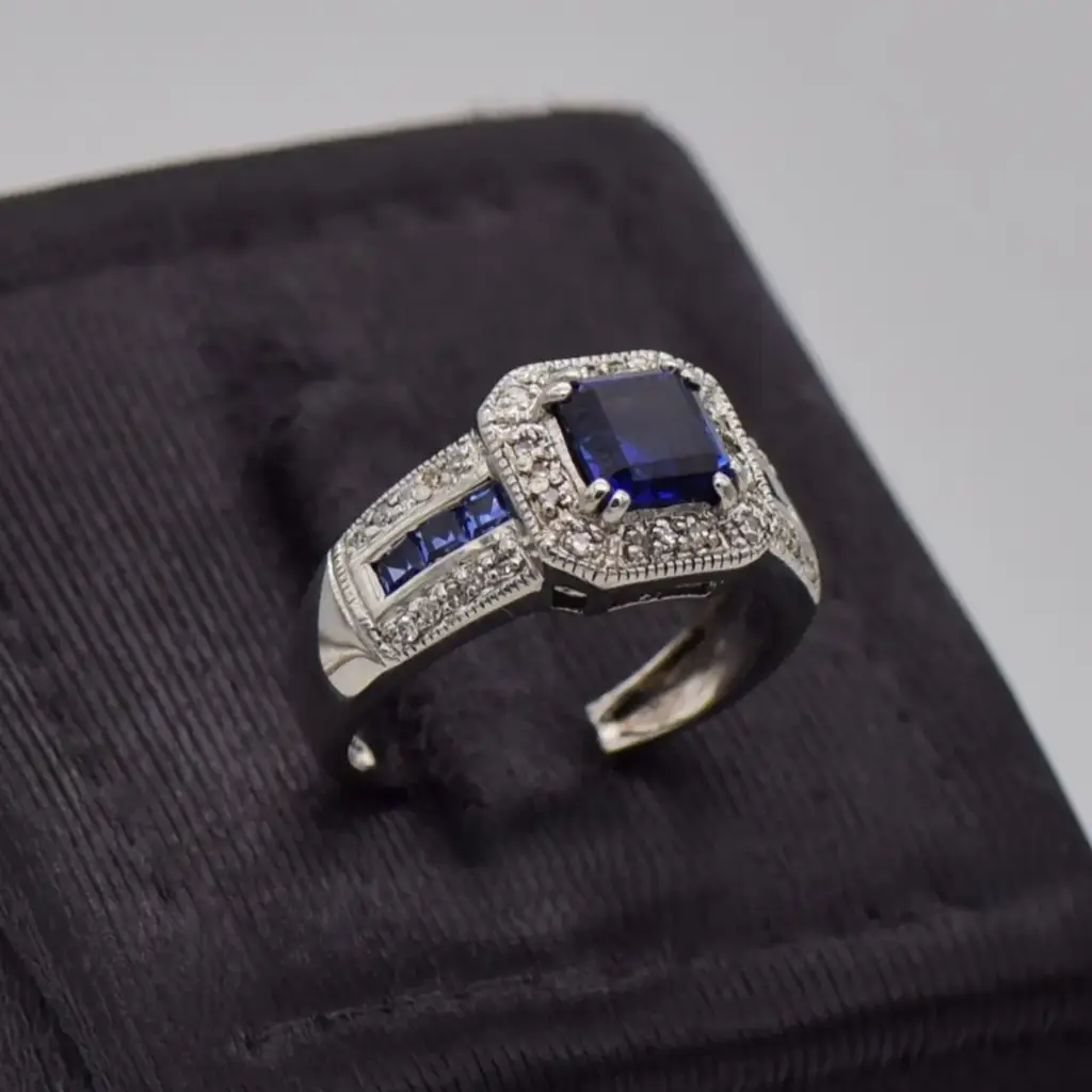 9ct White Gold Dress Ring - View 2