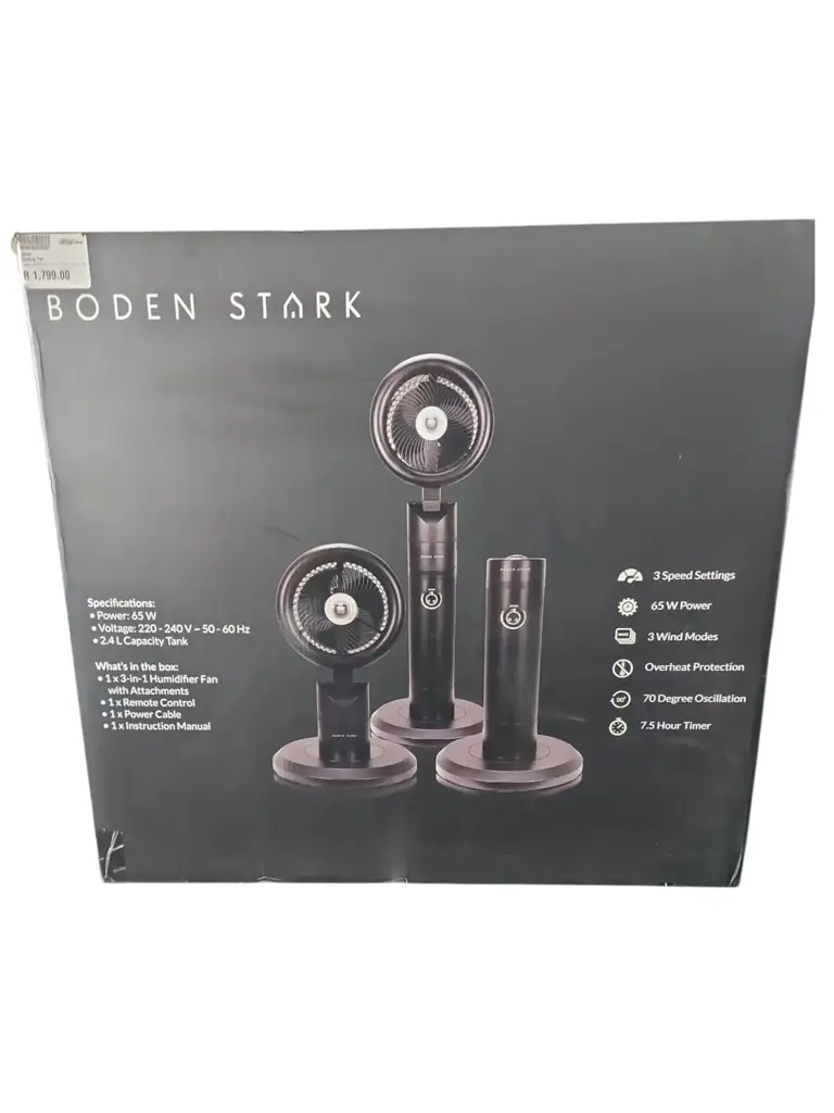 Boden Stark 3In 1 Mist Stand Fan
