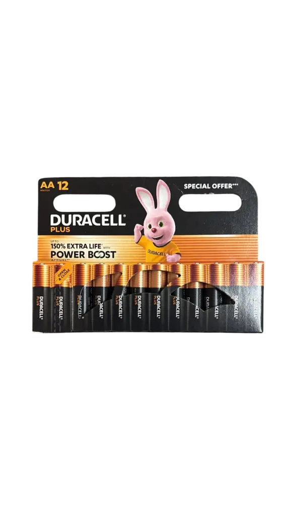 Duracell Plus Aa Batteries 12 Pk