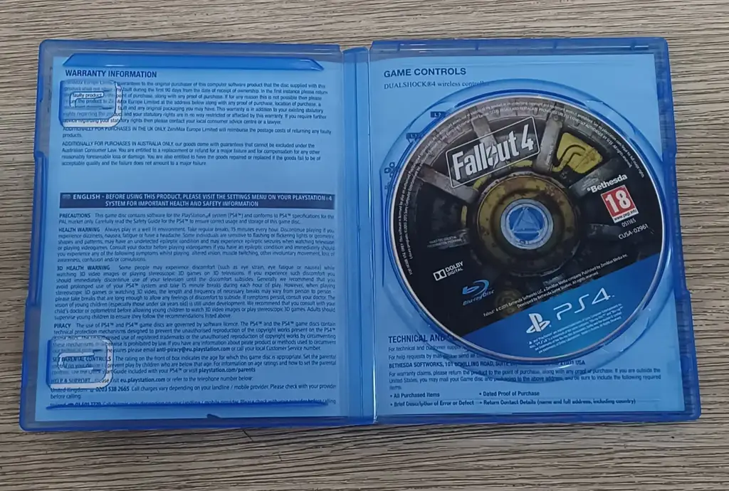 Ps4 Game Disc – Fallout 4 – Second‑Hand