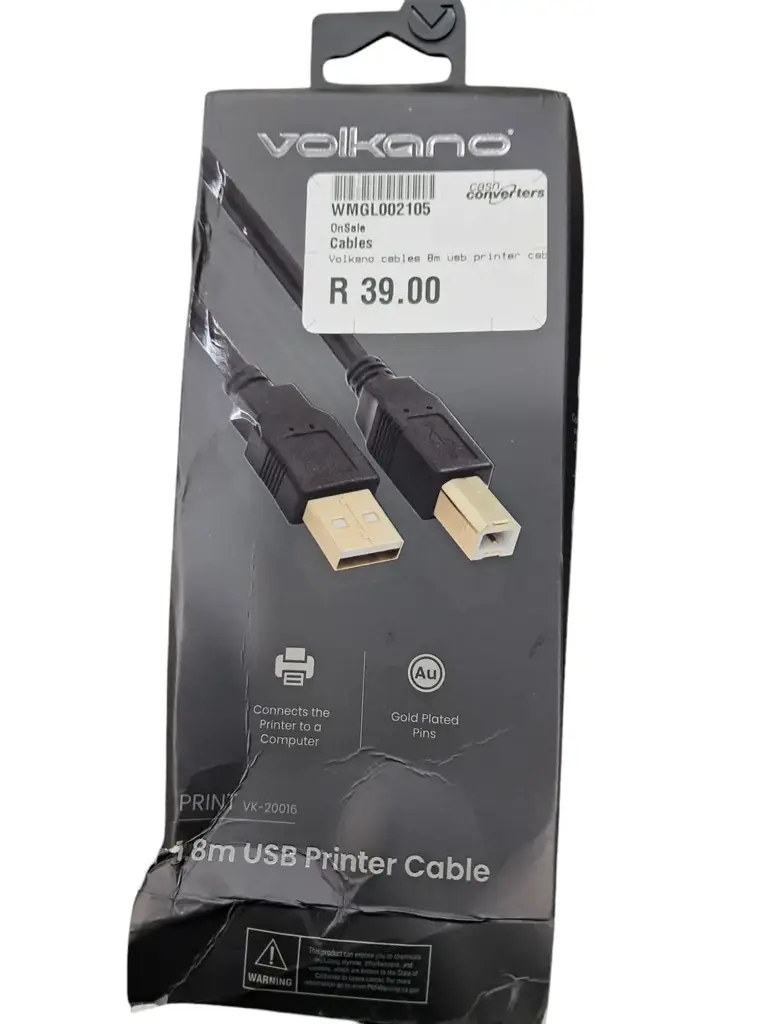 Volkano Cables 8M Usb Printer Cable - View 3