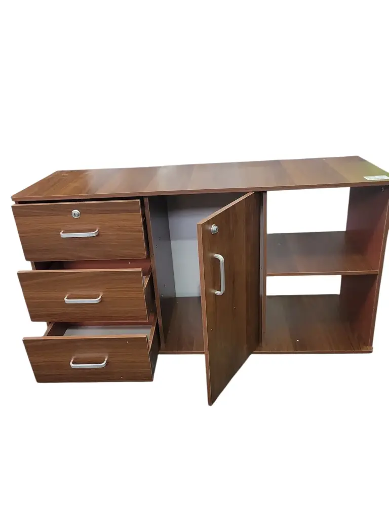 3-Drawer Wood File Cabinet Filing Cabinet - View 2