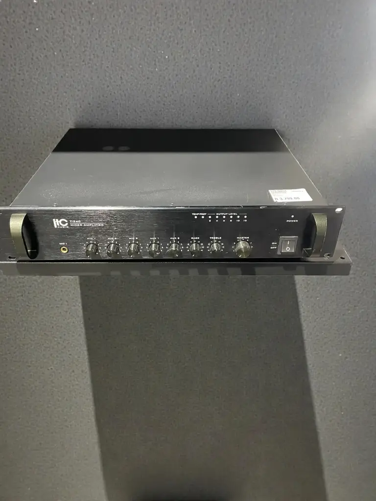 Itc T-240 Pa Mixer Amplifier With Phone Jack & Mic Input