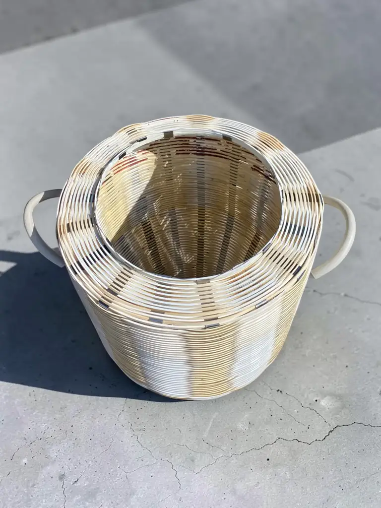 Handmade Woven Laundry Basket. - View 2
