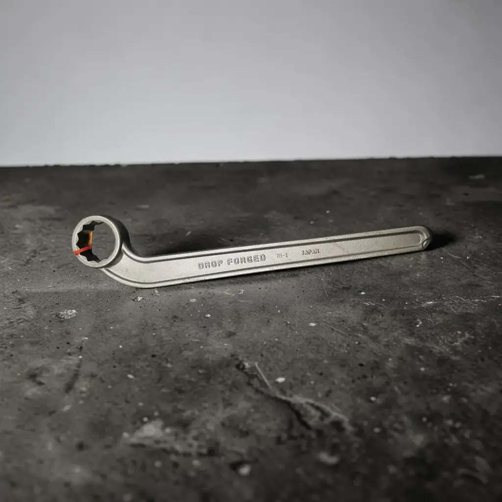 Netsuren 55 Mm Single Bent Ring Spanner (Offset Box Wrench) - View 2