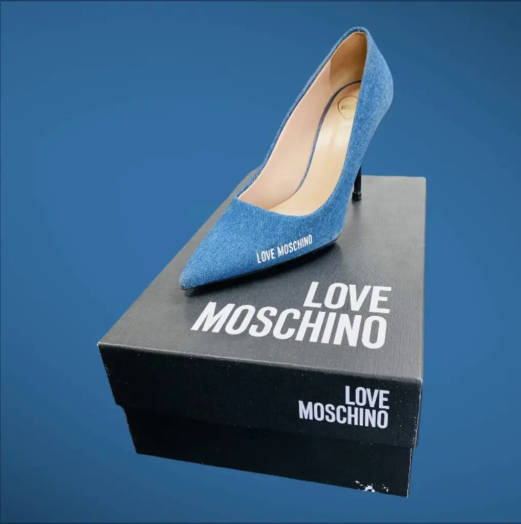 Love Moschino Denim Heels