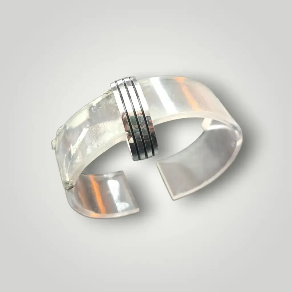 925 Sterling Silver Men’S Triple-Band Modern Ring - View 2