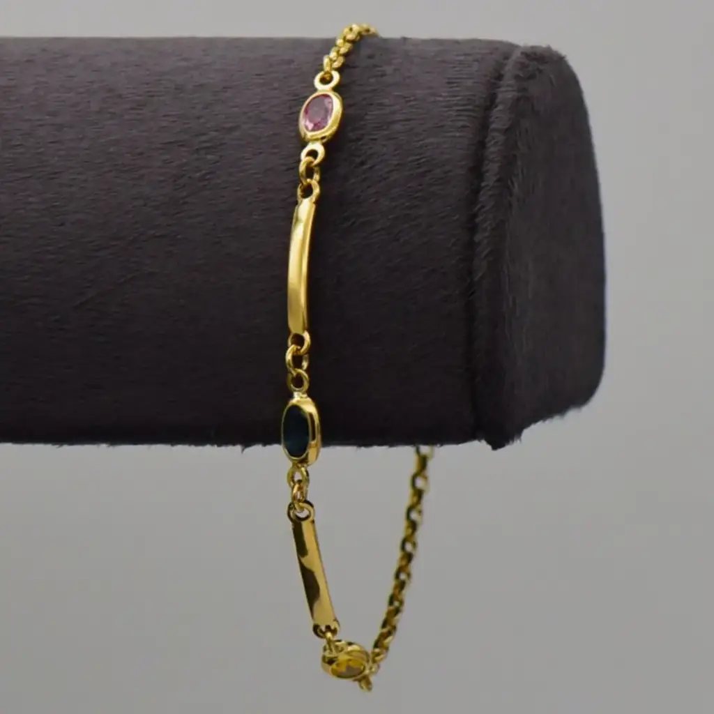 18Ct Yellow Gold Bracelet Fancy-Link.
