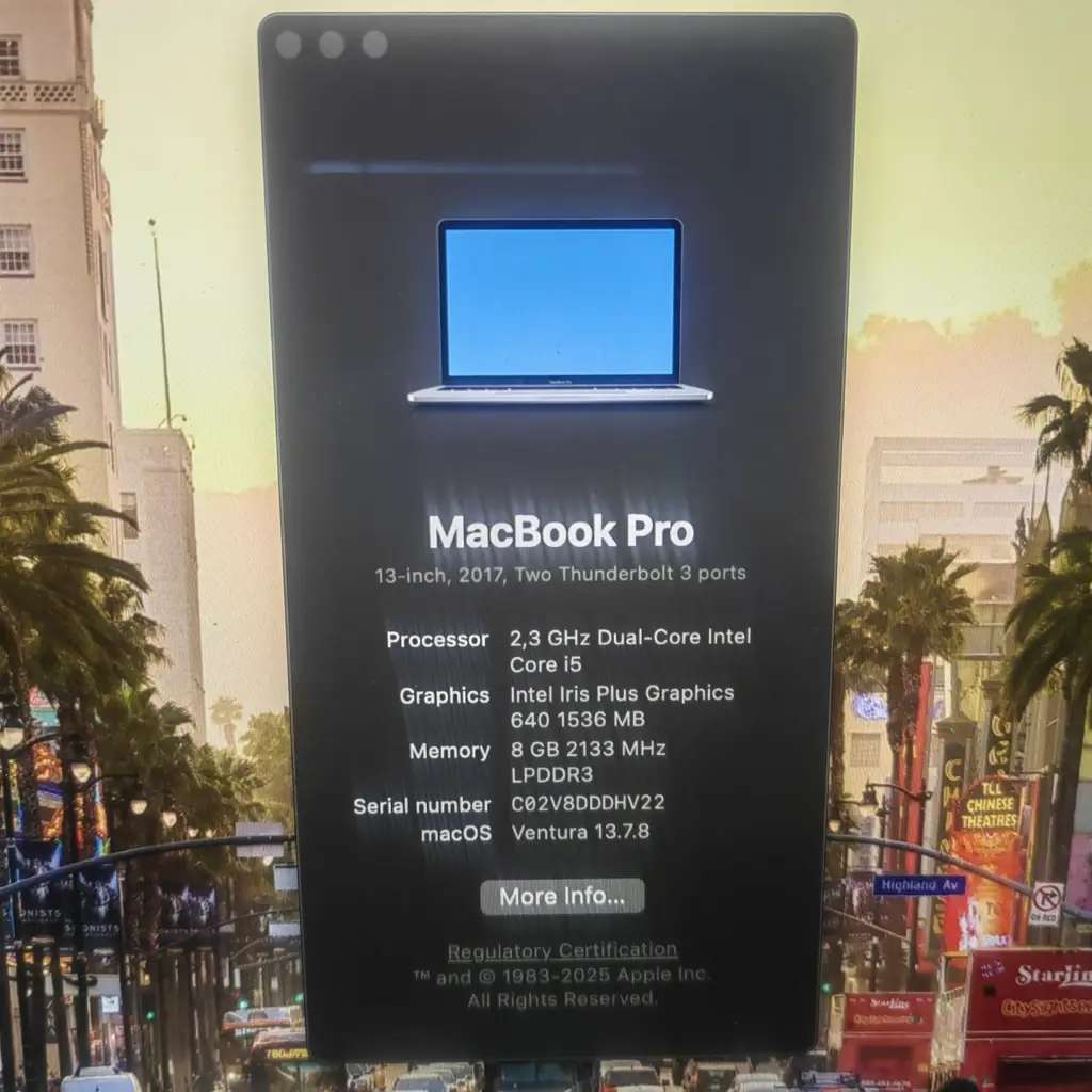 Apple Macbook Pro A1708 (Dual Core I5 ,128Gb Ssd,8Gb Ram) - View 6