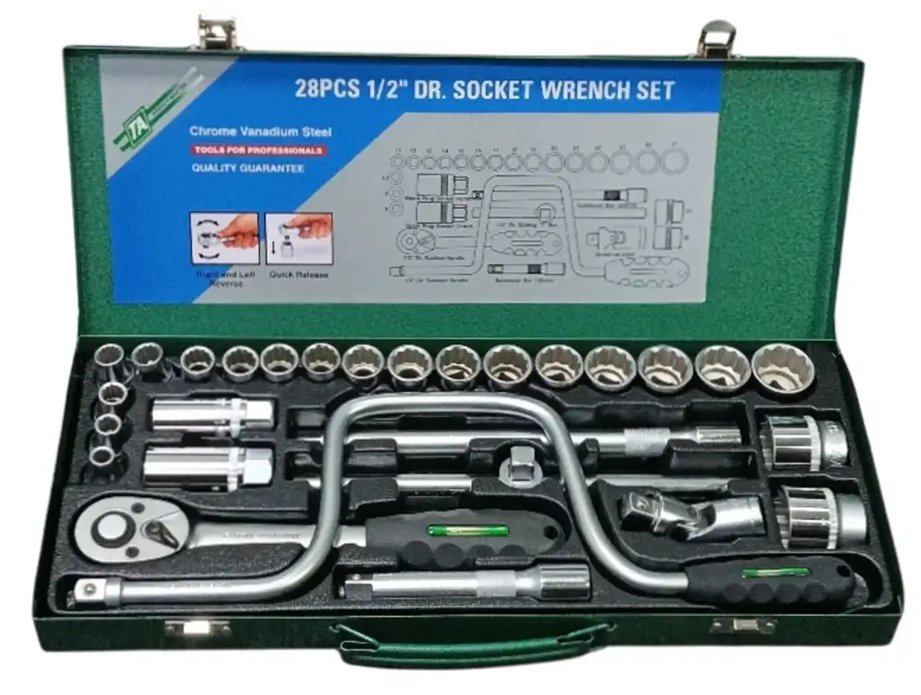 28Pc Socket Wrench Set