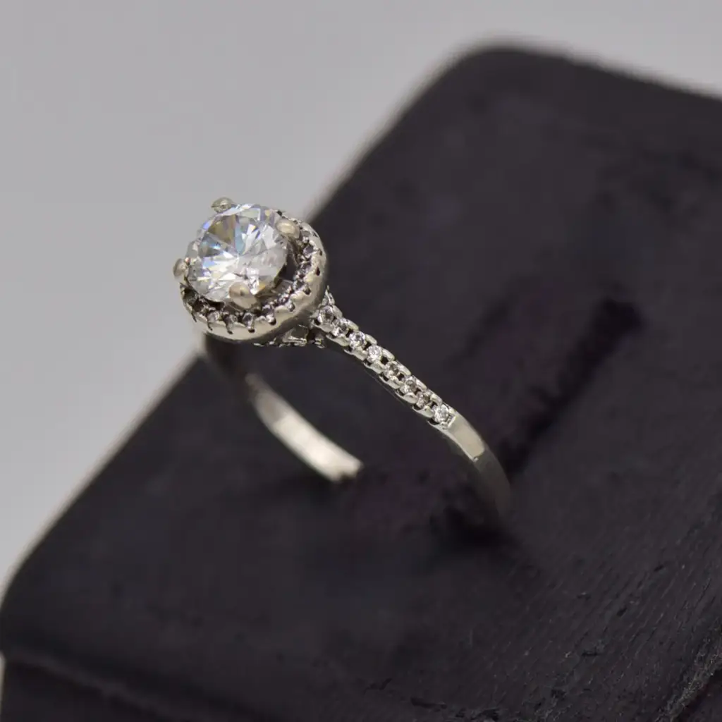 Silver-925 Engagement Ring - View 3