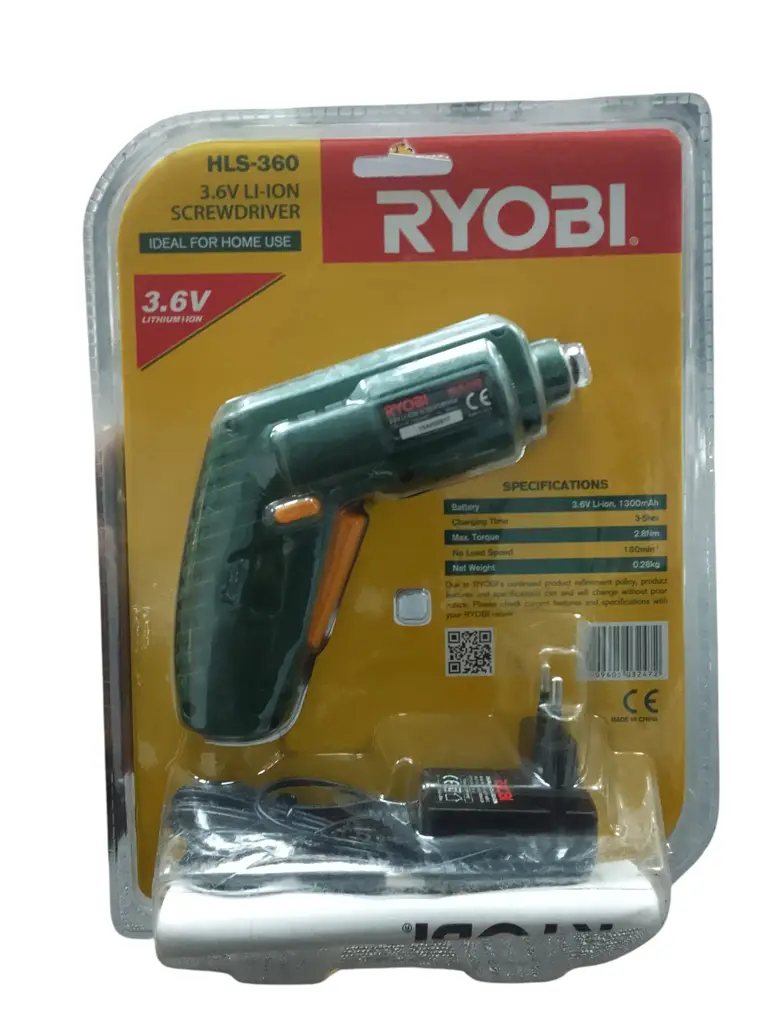 Ryobi 3.6V Cordless Screwdriver