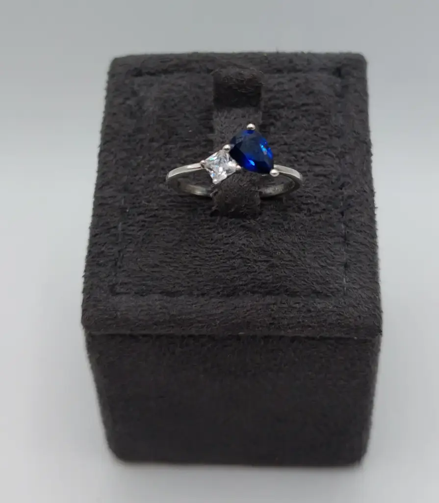 Sterling Silver Cz Ring Size O
