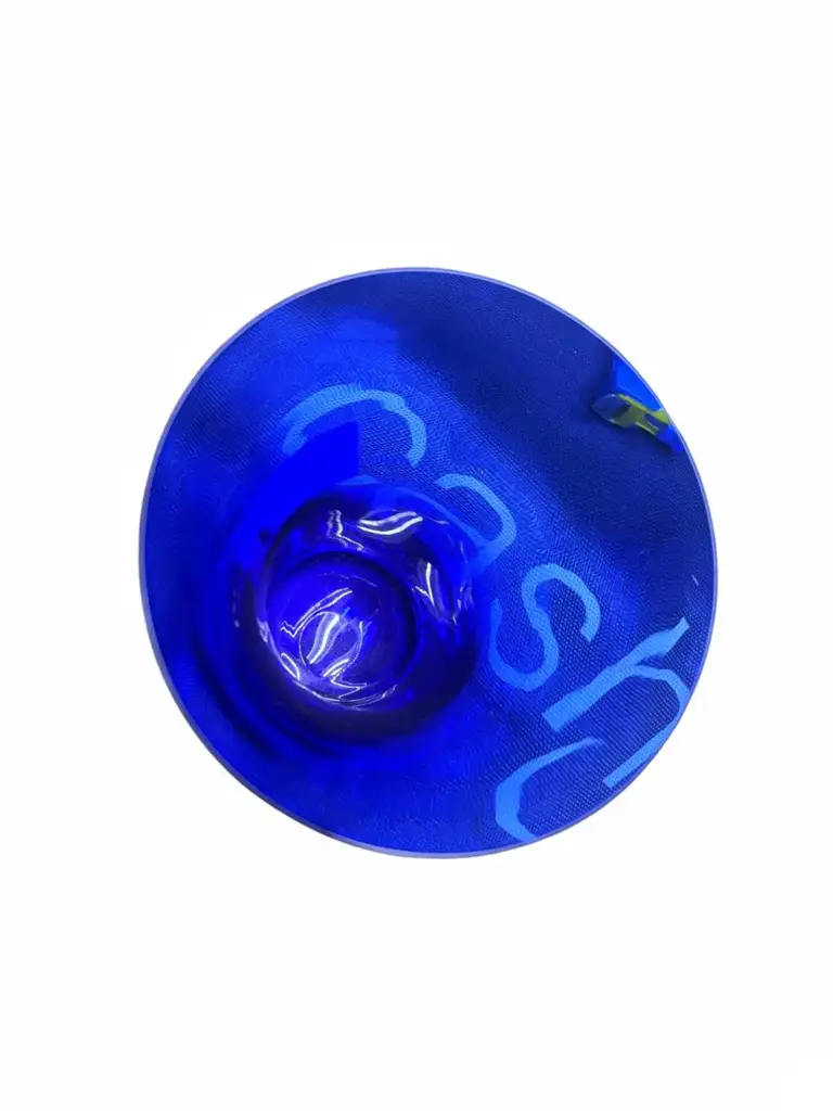 Cobalt Blue Flared Art Glass Vase - View 2
