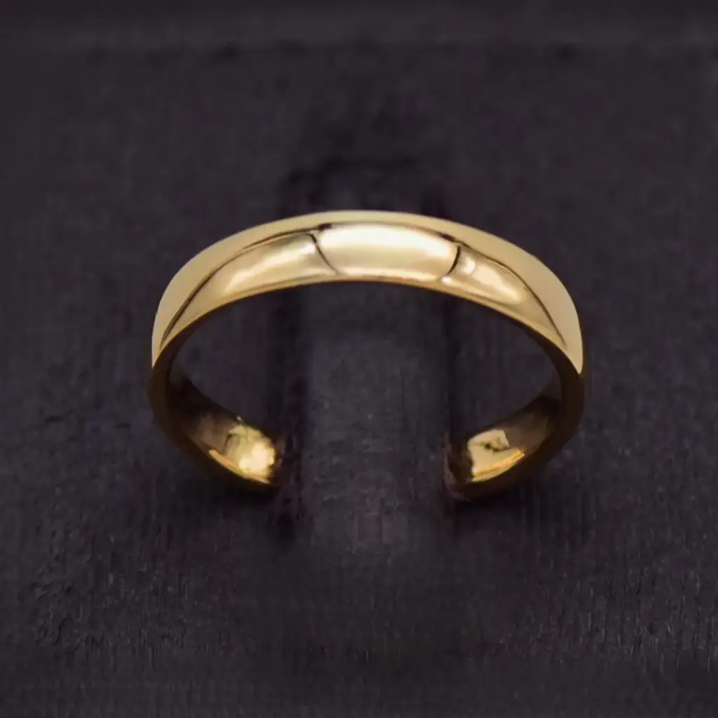 15ct Yellow Gold Wedding Band Plain