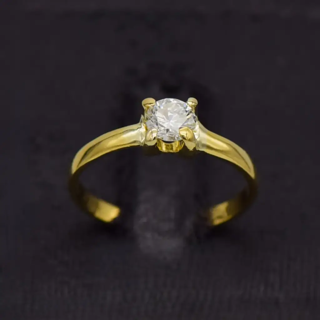 17ct Yellow Gold Engagement Ring